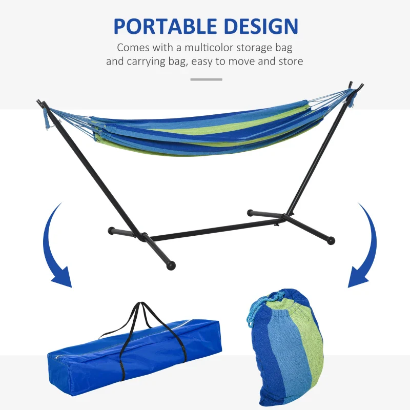 Heavy duty steel hammock stand foot detail — GetHovr UK
